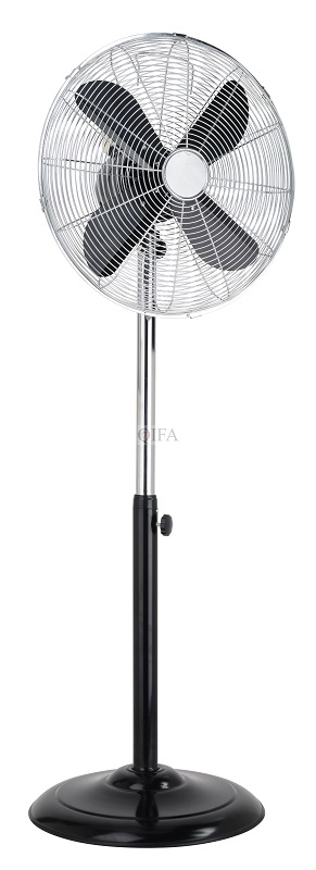 16 inch metal fan, black metal fan