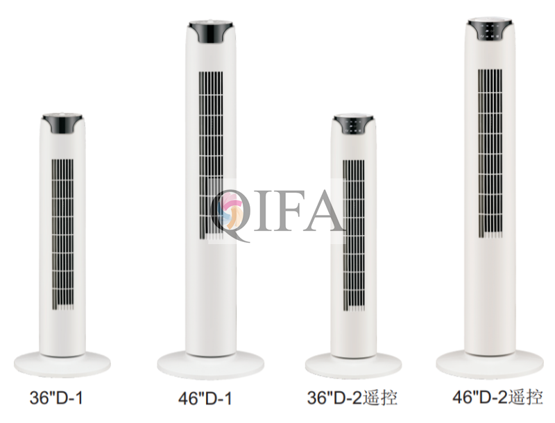 Oscillating tower fan with remote D series