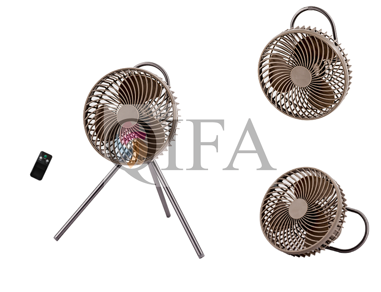 Tripod rechargeable desk fan